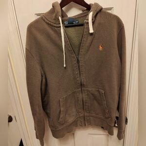 Men's Ralph Lauren hoodie zip up light green